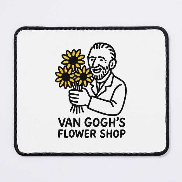 Item preview, Van Gogh’s Flower Shop – Funny Bold Doodles Art designed and sold by Bold Doodles.