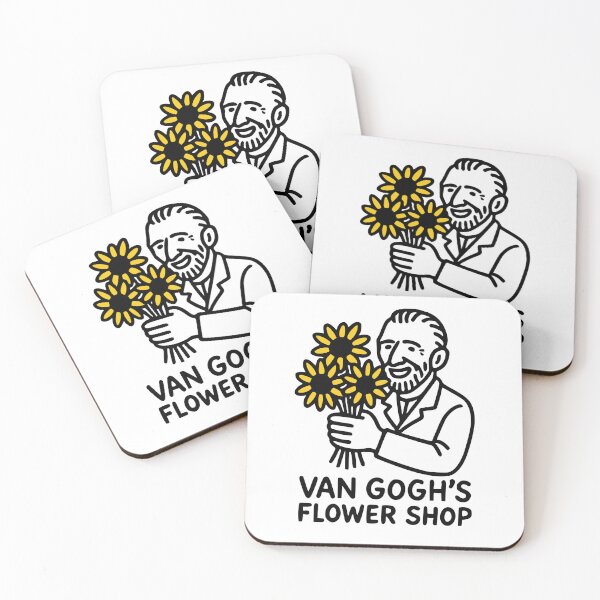 Item preview, Van Gogh’s Flower Shop – Funny Bold Doodles Art designed and sold by Bold Doodles.