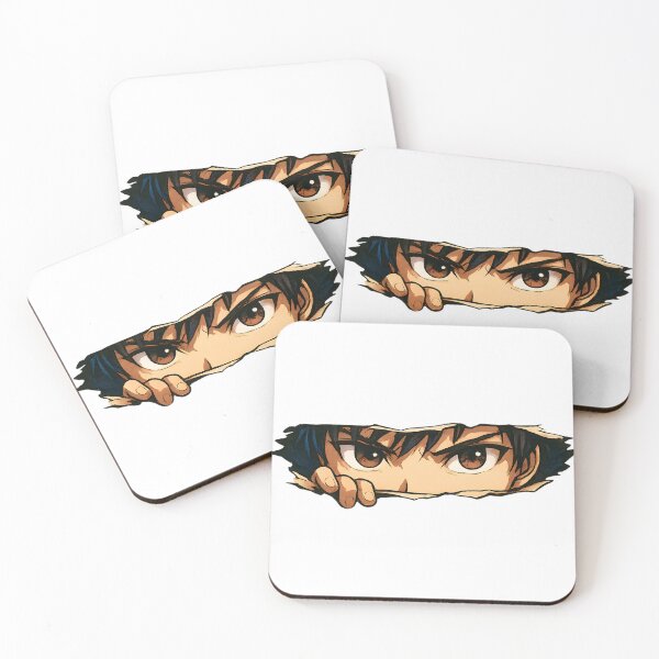 Item preview, Intense Anime Eyes Peeking Through Wall designed and sold by DariaOltes.