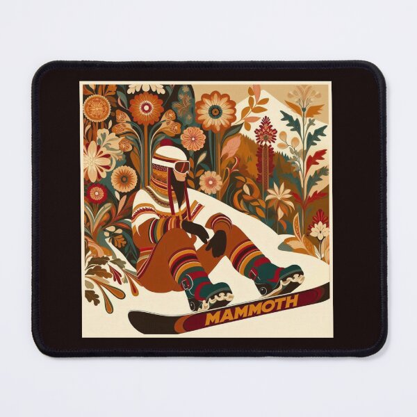 Item preview, Mammoth Mountain Retro Snowboard Girl | Winter Sports Series designed and sold by SHELOPS.