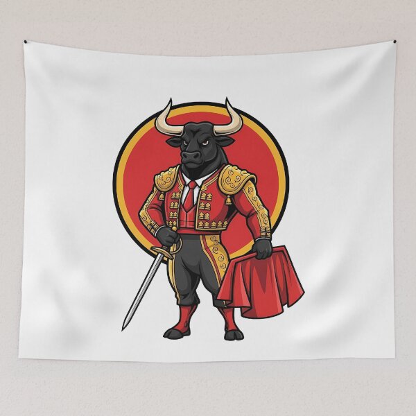 Item preview, Bull Matador Torero Mascot Spanish Art designed and sold by k3rstman1.