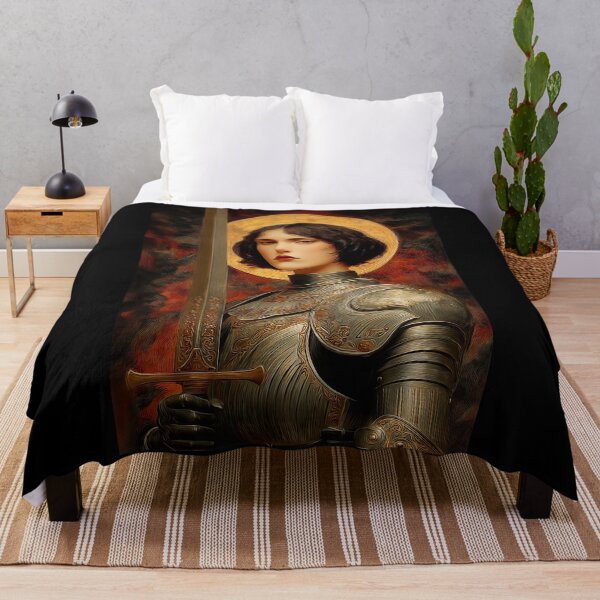 Item preview, Joan of Arc Portrait with Sword designed and sold by PetsArt.
