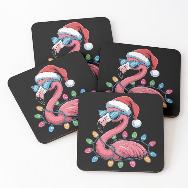 Item preview, Christmas Flamingo in Sunglasses designed and sold by jkrphoto.