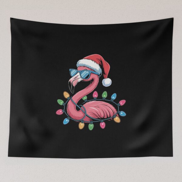 Item preview, Christmas Flamingo in Sunglasses designed and sold by jkrphoto.