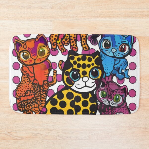 Item preview, Funny cats,  style, children's illustration, funny graphics, decoration style, animal picture, vivid colors designed and sold by gulka8.