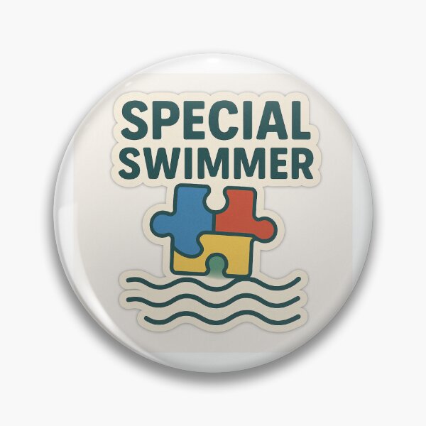 Item preview, Special Swimmer – Autism Awareness Swimming Sticker designed and sold by TeacherHype.