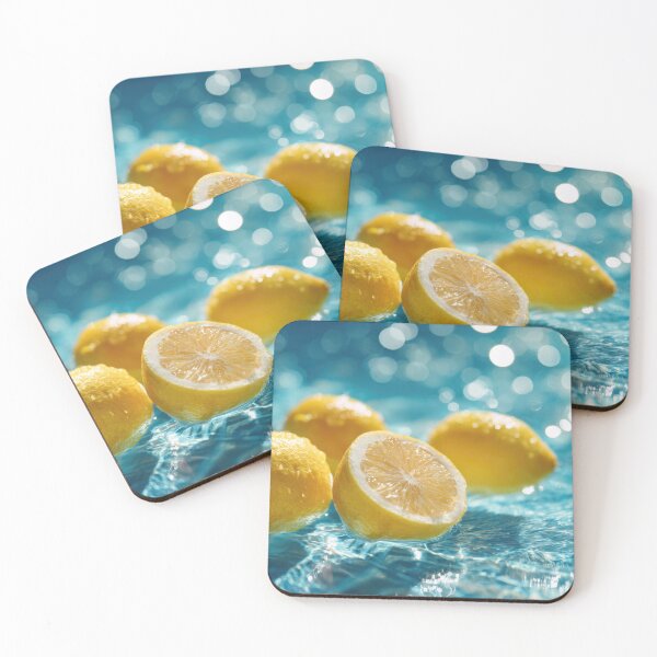 Item preview, Fresh lemons floating in clear water designed and sold by anytka.