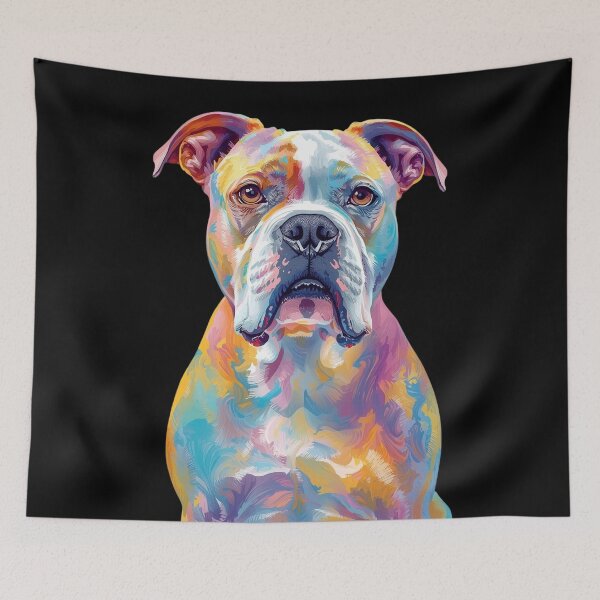 Item preview, Colorful Bulldog Pop Art – Vibrant Abstract Dog Design designed and sold by snoezelstudio.
