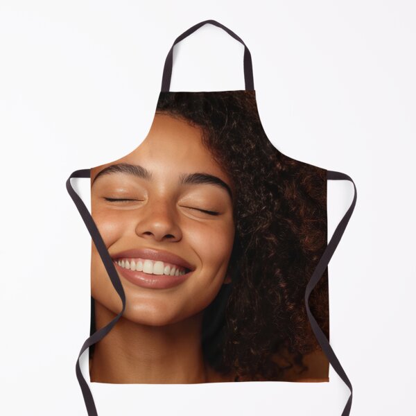 Item preview, Happy curly-haired woman designed and sold by anytka.