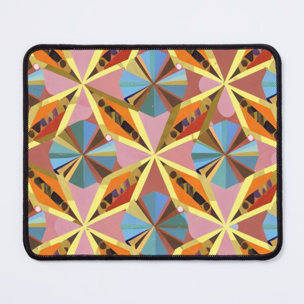 Item preview, a pattern containing angular shapes, such as triangles and trapezoids, arranged in a dynamic and energetic composition. vibrant color palettes designed and sold by gulka8.