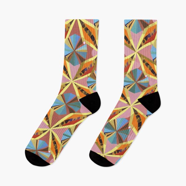 Item preview, a pattern containing angular shapes, such as triangles and trapezoids, arranged in a dynamic and energetic composition. vibrant color palettes designed and sold by gulka8.