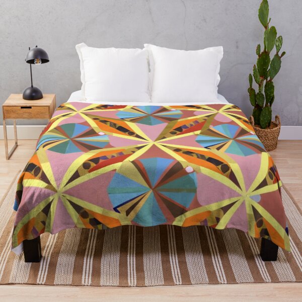 Item preview, a pattern containing angular shapes, such as triangles and trapezoids, arranged in a dynamic and energetic composition. vibrant color palettes designed and sold by gulka8.
