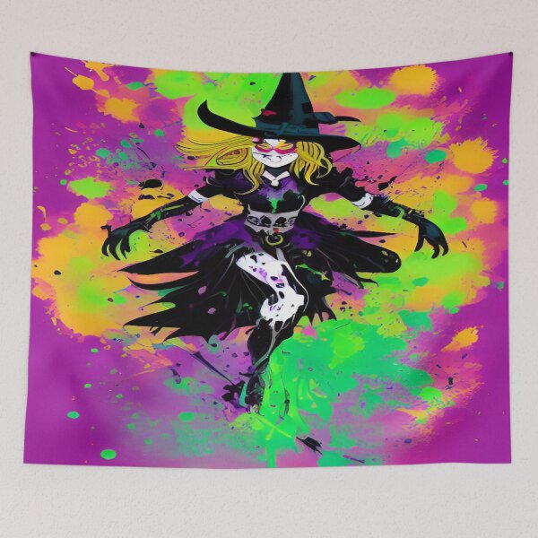 Item preview, Colorful Halloween witch. designed and sold by DaliaSabryTee.