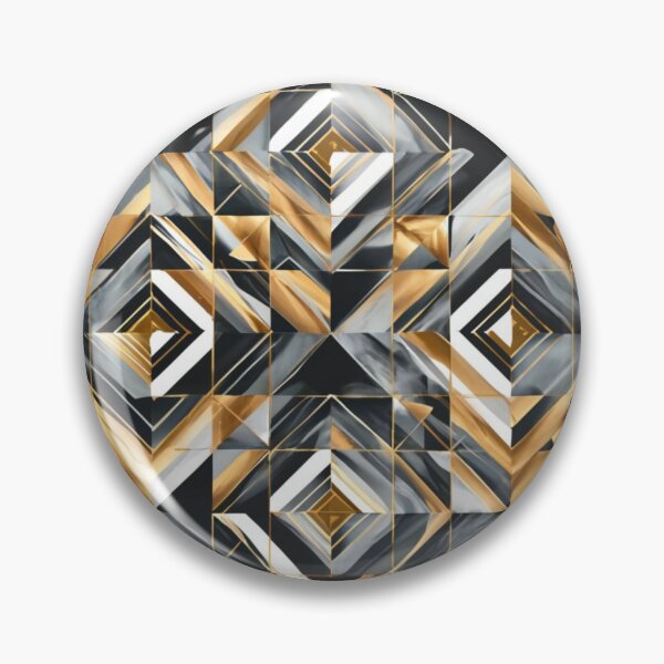 Item preview, refined pattern, with clean lines, and geometric shapes, in metallic finishes such as gold, silver, designed and sold by gulka8.