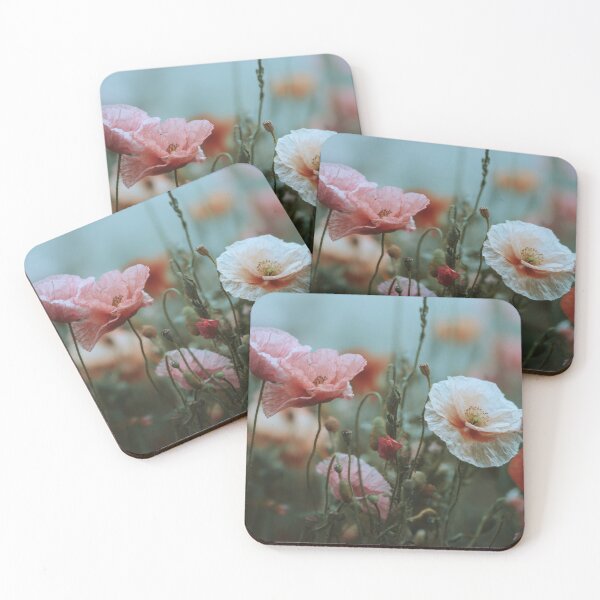 Item preview, Vibrant poppy flowers in a field designed and sold by anytka.