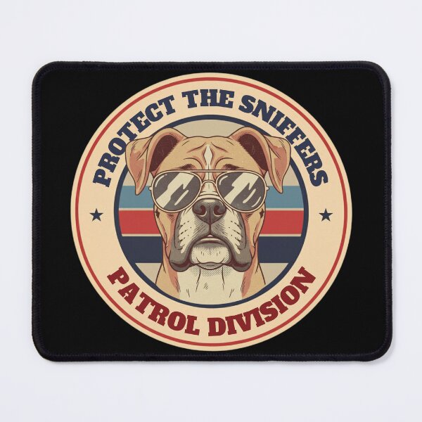 Item preview, Protect The Sniffers – Patrol Division | Funny Dog Police Badge Design designed and sold by CheekySniffy.