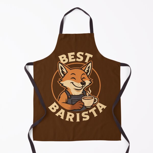 Item preview, Best Barista – Fox Design for Clever Coffee Creators designed and sold by Coffee Lifestyle.