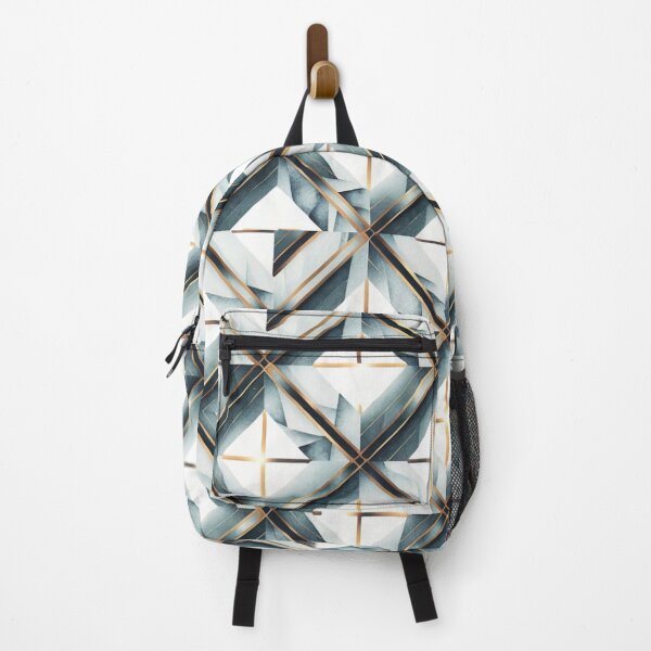 Item preview, pattern with clean lines, geometric shapes, in metallic finishes such as gold, designed and sold by gulka8.