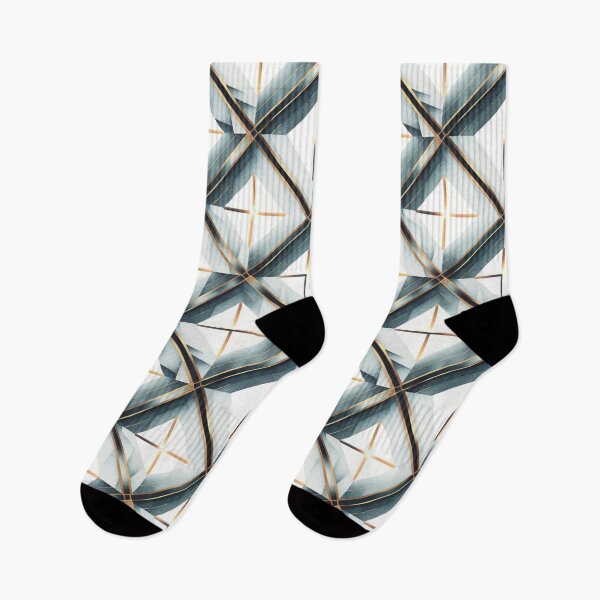 Item preview, pattern with clean lines, geometric shapes, in metallic finishes such as gold, designed and sold by gulka8.
