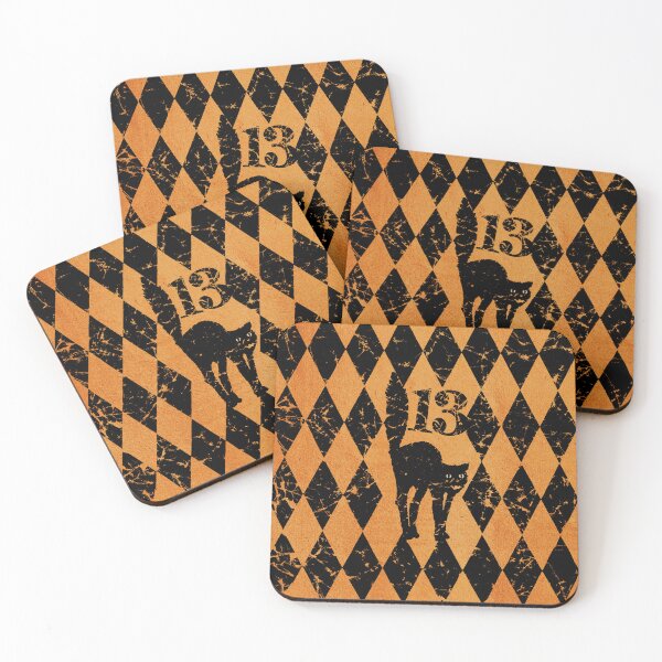 Item preview, Halloween cat magic witchcraft 13 diamond pattern mystery designed and sold by Luzi Illustrella.
