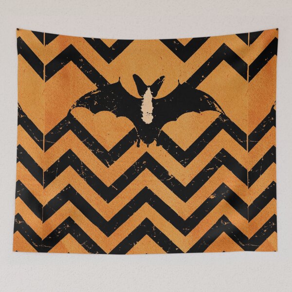 Item preview, Halloween bat magic witchcraft zigzag pattern mystery designed and sold by Luzi Illustrella.