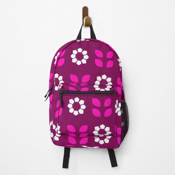 Item preview, Maroon Floral Pattern with Pink Leaves designed and sold by katerin17.