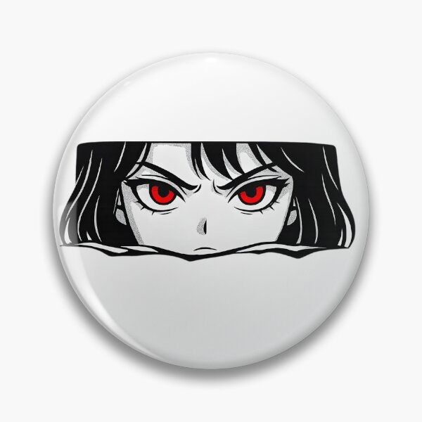 Artikelvorschau, Anime-Mädchen mit purpurroten Augen starrt durch Schatten entworfen und verkauft von DariaOltes.