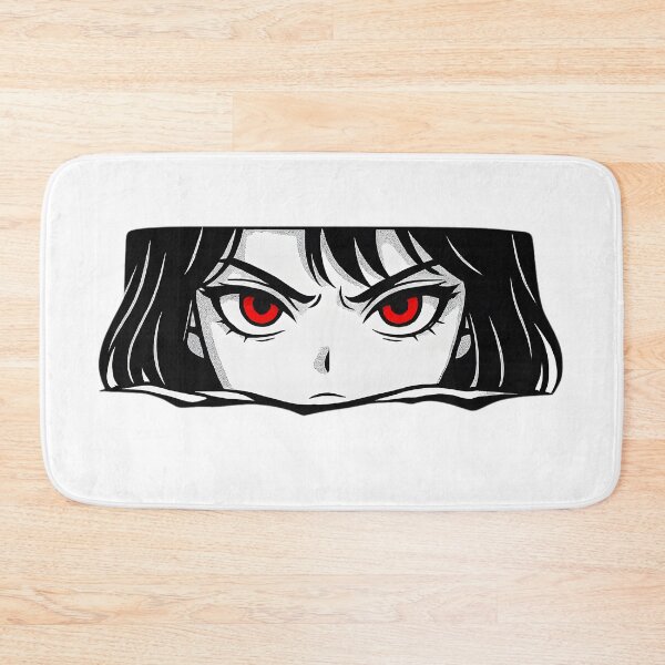 Item preview, Crimson-Eyed Anime Girl Staring Through Shadows designed and sold by DariaOltes.