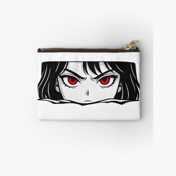 Item preview, Crimson-Eyed Anime Girl Staring Through Shadows designed and sold by DariaOltes.