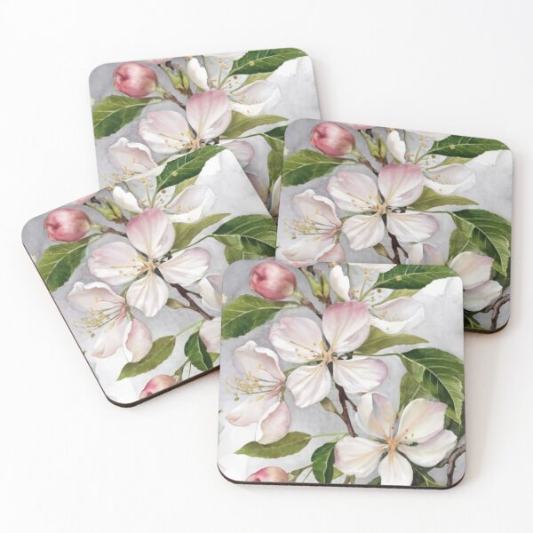 Item preview, artwork, Apple Blossom, elegant artwork depicting hidden apple blossoms in bloom, designed and sold by gulka8.