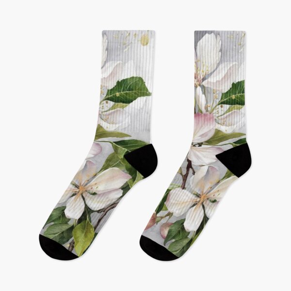 Item preview, artwork, Apple Blossom, elegant artwork depicting hidden apple blossoms in bloom, designed and sold by gulka8.