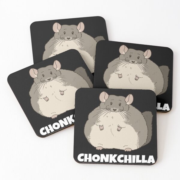 Item preview, Chonkchilla Funny Chubby Chinchilla Animal Pun Design designed and sold by Maryna_Reine.