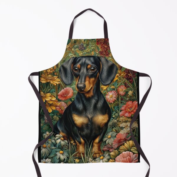 Item preview, Dachshund in Floral Garden designed and sold by PetsArt.