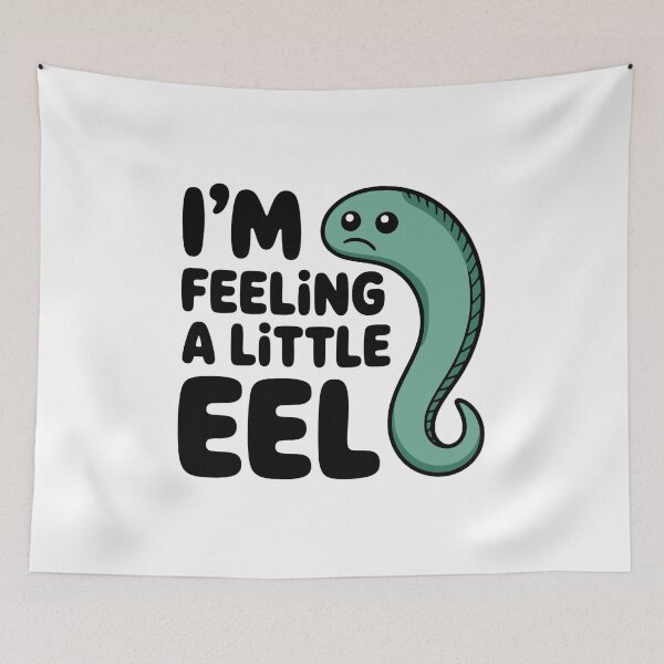 Item preview, I'm feeling A Little Eel! Cute Koi Pun designed and sold by PMCreative.