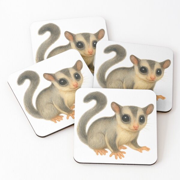 Item preview, Adorable Sugar Glider Illustration designed and sold by Tiny Joy World.