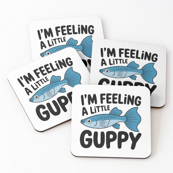 Item preview, I'm Feeling A Little Guppy! Cute Fish Pun designed and sold by PMCreative.