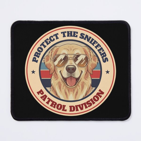 Item preview, Protect The Sniffers – Patrol Division | Funny Dog Police Badge Design designed and sold by CheekySniffy.