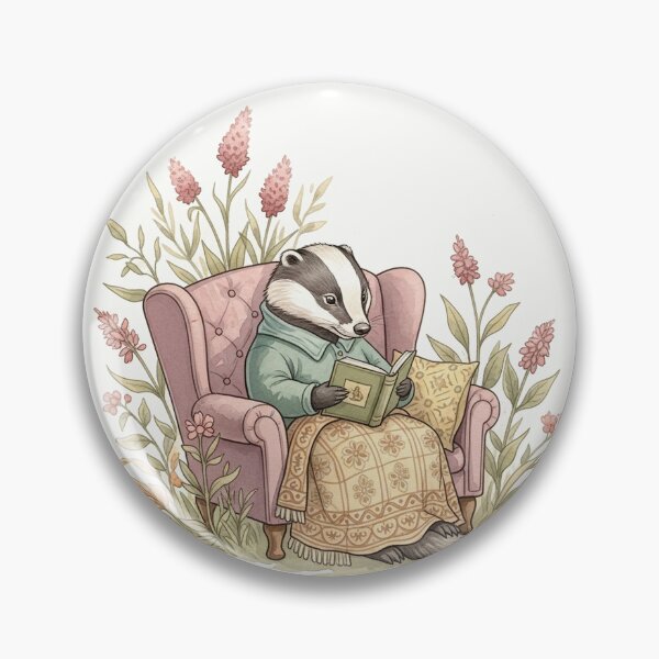 Item preview, Cozy Reading Time with Mr. Badger designed and sold by Pasteltone.