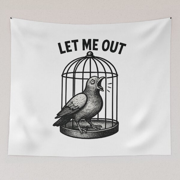 Item preview, Pigeon in a Cage designed and sold by Zoologybestiary.