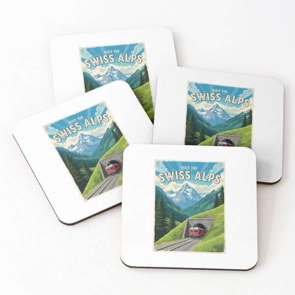 Item preview, Swiss Alps Train Tunnel Vintage Travel  designed and sold by TeeARTHY.