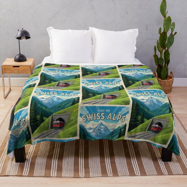 Item preview, Swiss Alps Train Tunnel Vintage Travel designed and sold by TeeARTHY.