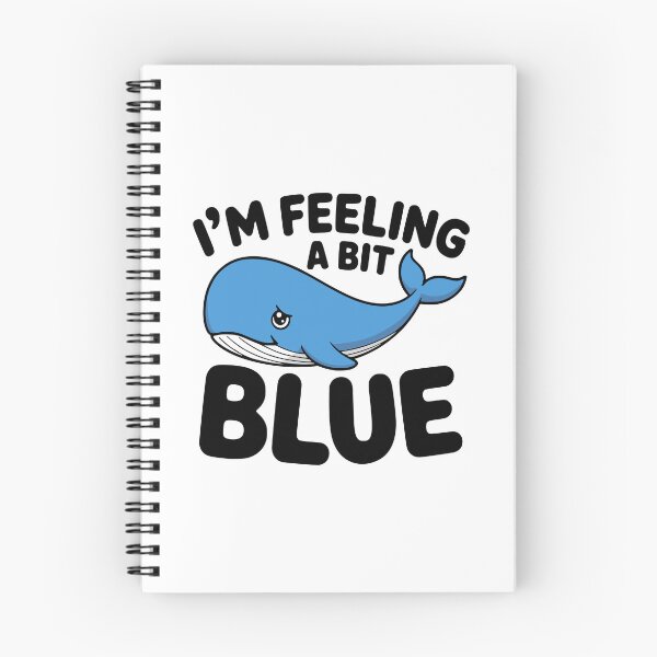 Item preview, I'm Feeling A Bit Blue! Cute Blue Wale Pun designed and sold by PMCreative.