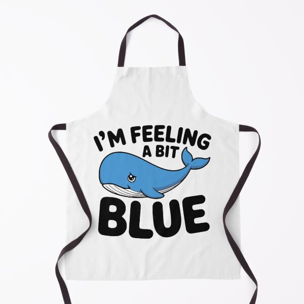 Item preview, I'm Feeling A Bit Blue! Cute Blue Wale Pun designed and sold by PMCreative.