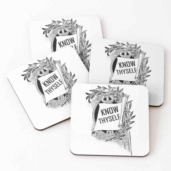 Item preview, Know Thyself | Ancient Greek Wisdom Quote designed and sold by ArtsyExplorer.