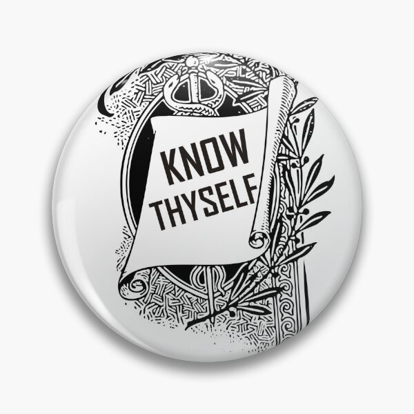 Item preview, Know Thyself | Ancient Greek Wisdom Quote designed and sold by ArtsyExplorer.