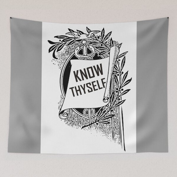 Item preview, Know Thyself | Ancient Greek Wisdom Quote designed and sold by ArtsyExplorer.