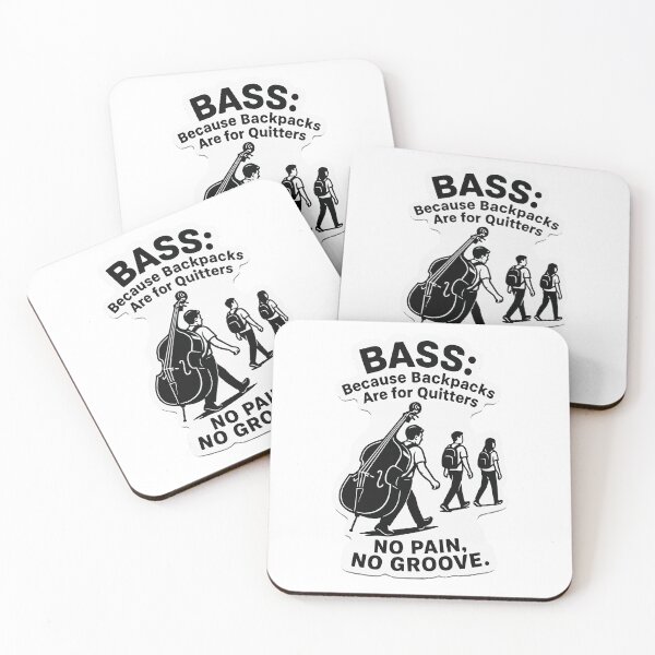 Item preview, Bass Sticker – No Pain, No Groove designed and sold by Tiny Joy World.