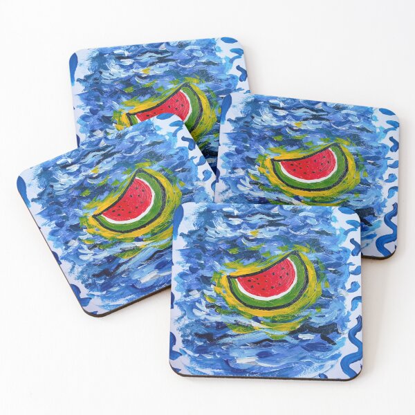 Item preview, swimming watermelon designed and sold by luisquevedop.