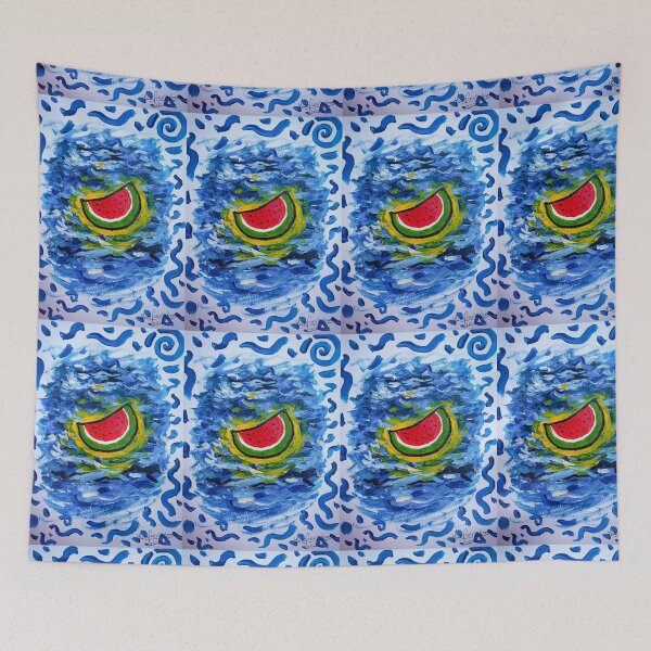 Item preview, swimming watermelon designed and sold by luisquevedop.