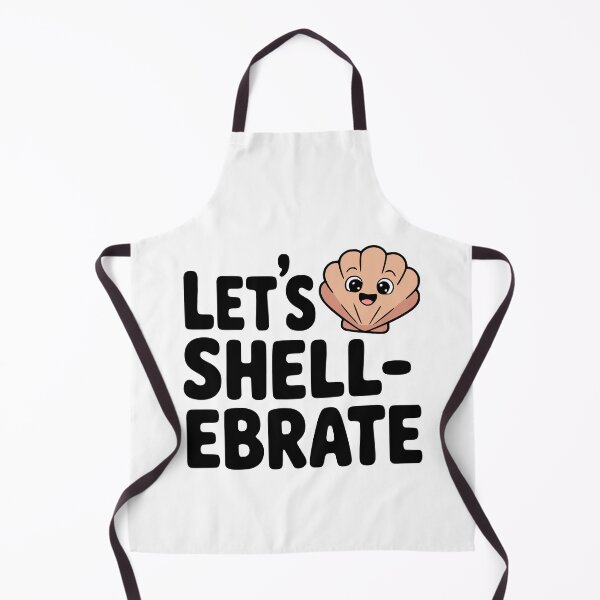 Item preview, Let's Shellebrate! Cute Seashell Pun designed and sold by PMCreative.